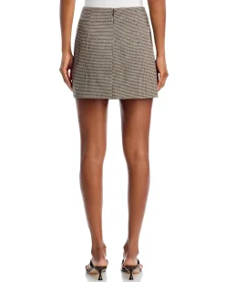 Houndstooth Mini Skirt