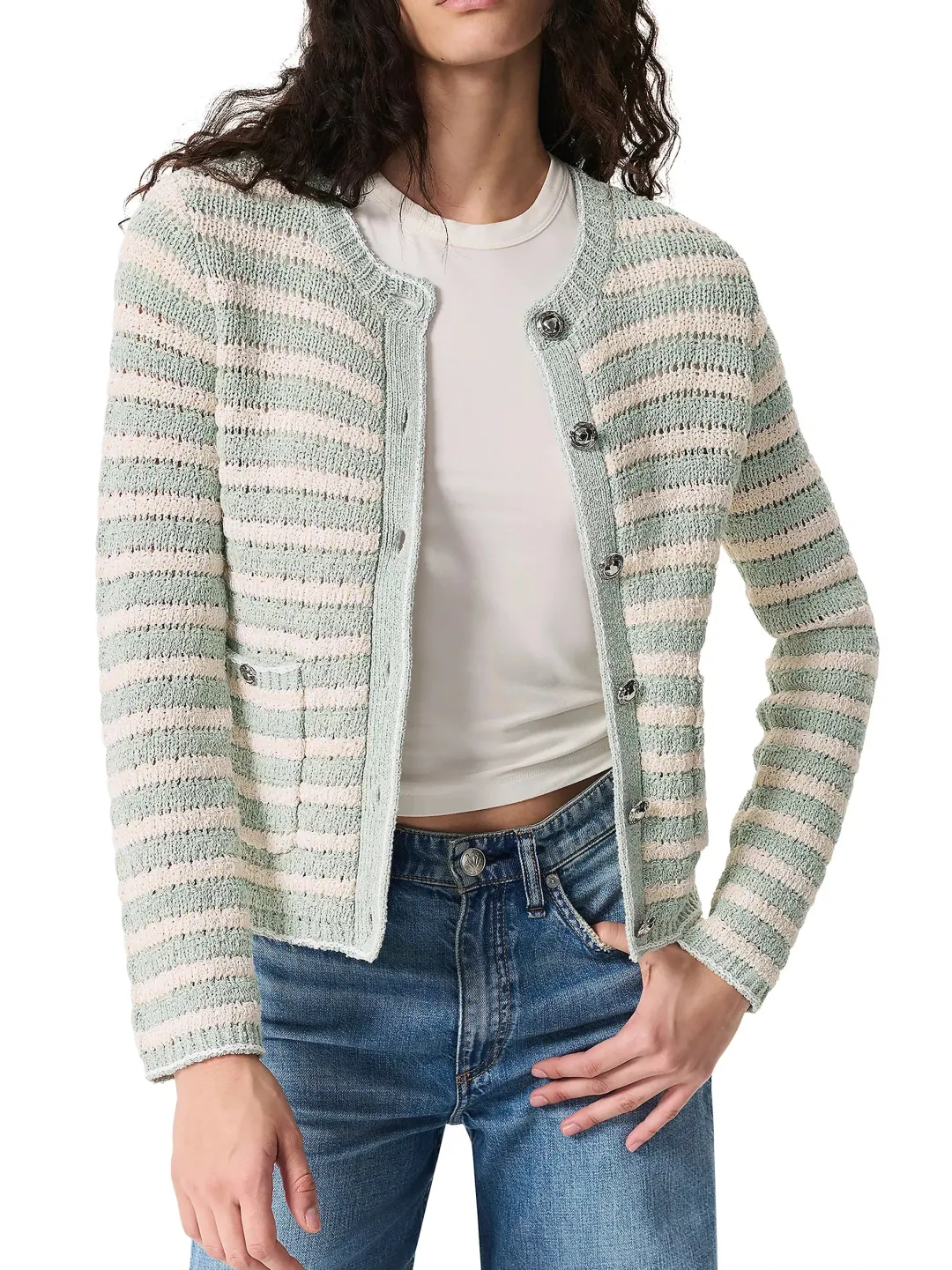 Jace Striped Lady Cardigan