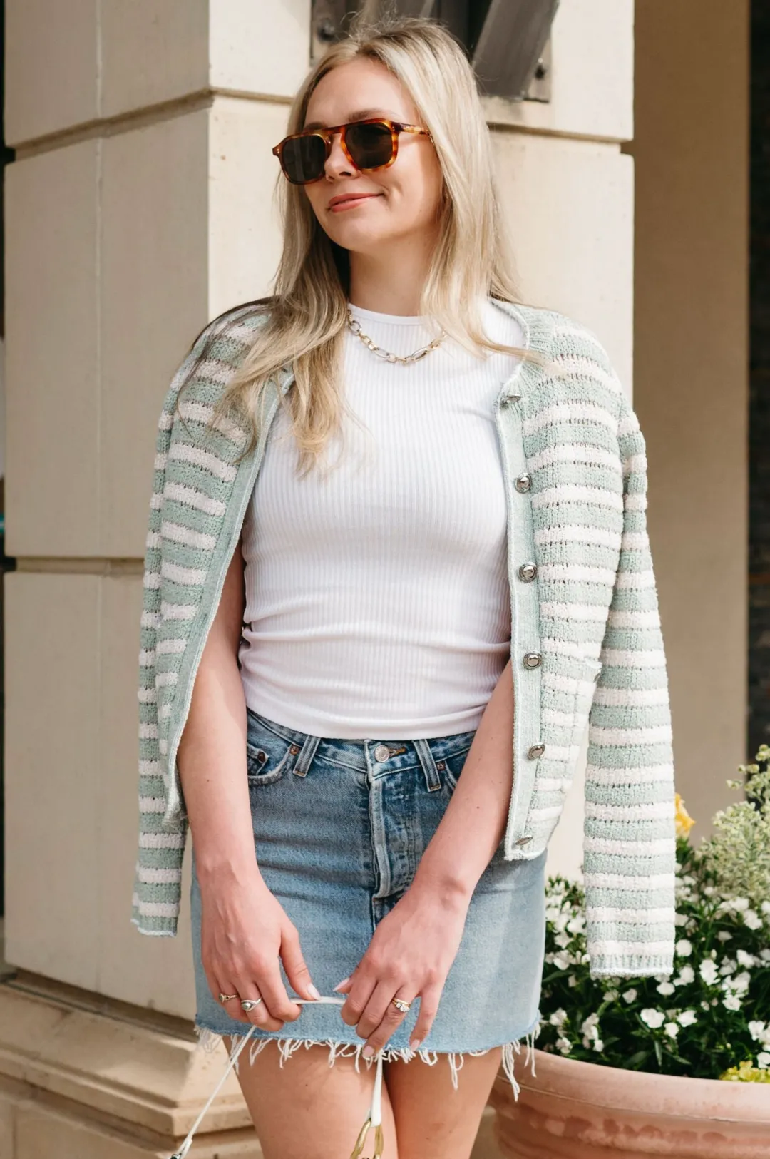 Jace Striped Lady Cardigan