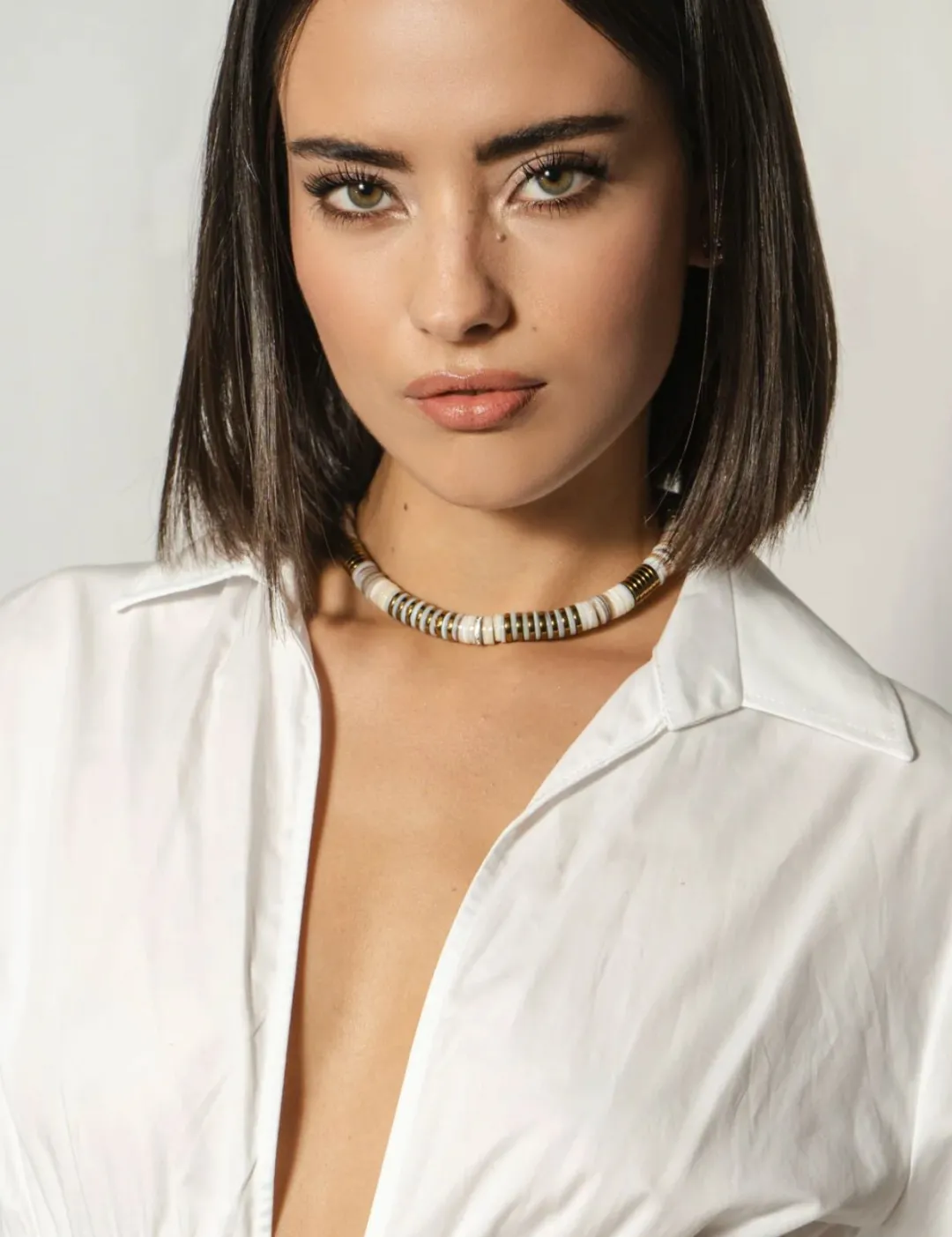 Jaipur Cream Seashell Puka Necklace