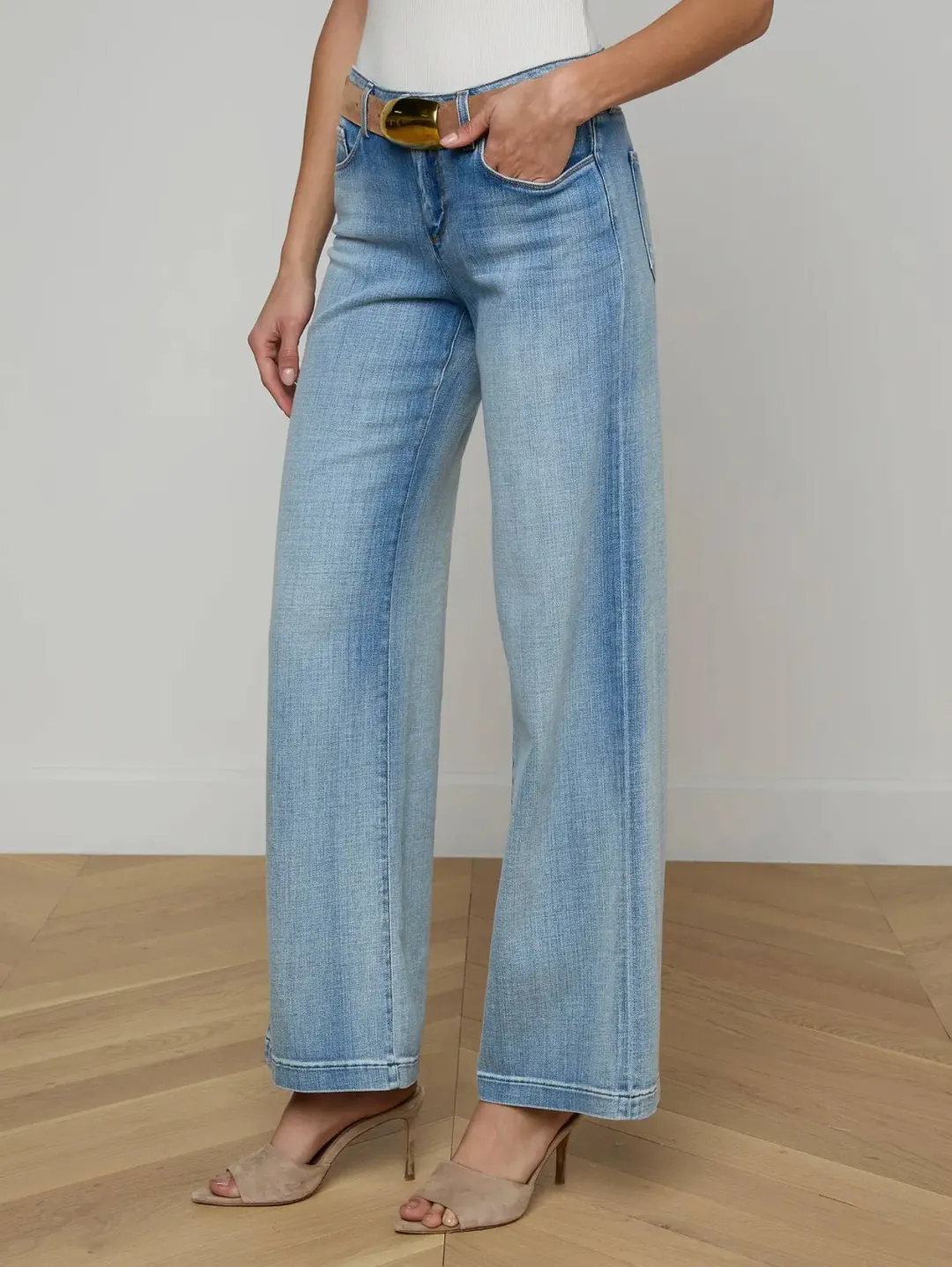 Joanne Low Rise Wide Leg Jeans