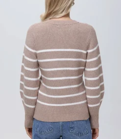 Josie Structured Stripe Cardi