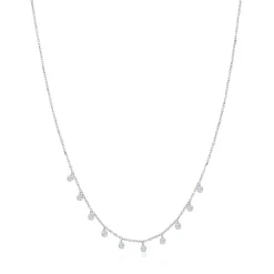 14k Bezel Layering Necklace