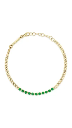 14k Emerald Tennis Bracelet