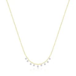 14k Mini Disc Necklace