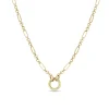 14k Paperclip Enhancer Necklace