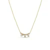14k Tapered Baguettes Necklace