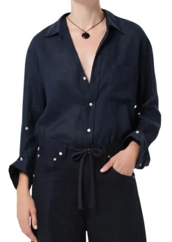 Kayla Shrunken Linen Shirt