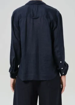 Kayla Shrunken Linen Shirt