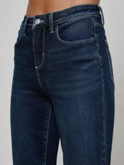 Kendra High Rise Crop Flare Jeans