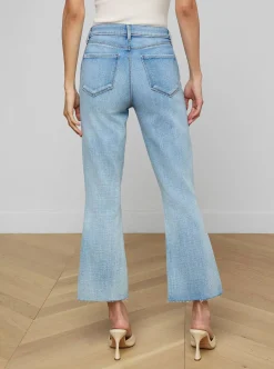 Kendra High Rise Crop Flare Jeans