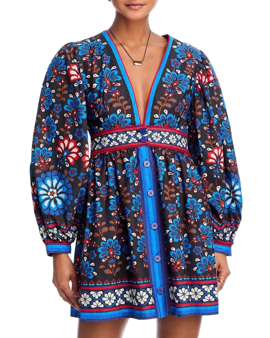 Latina Scarf Black Mini Dress