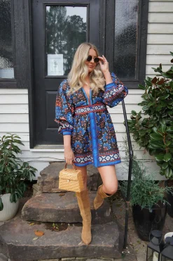 Latina Scarf Black Mini Dress