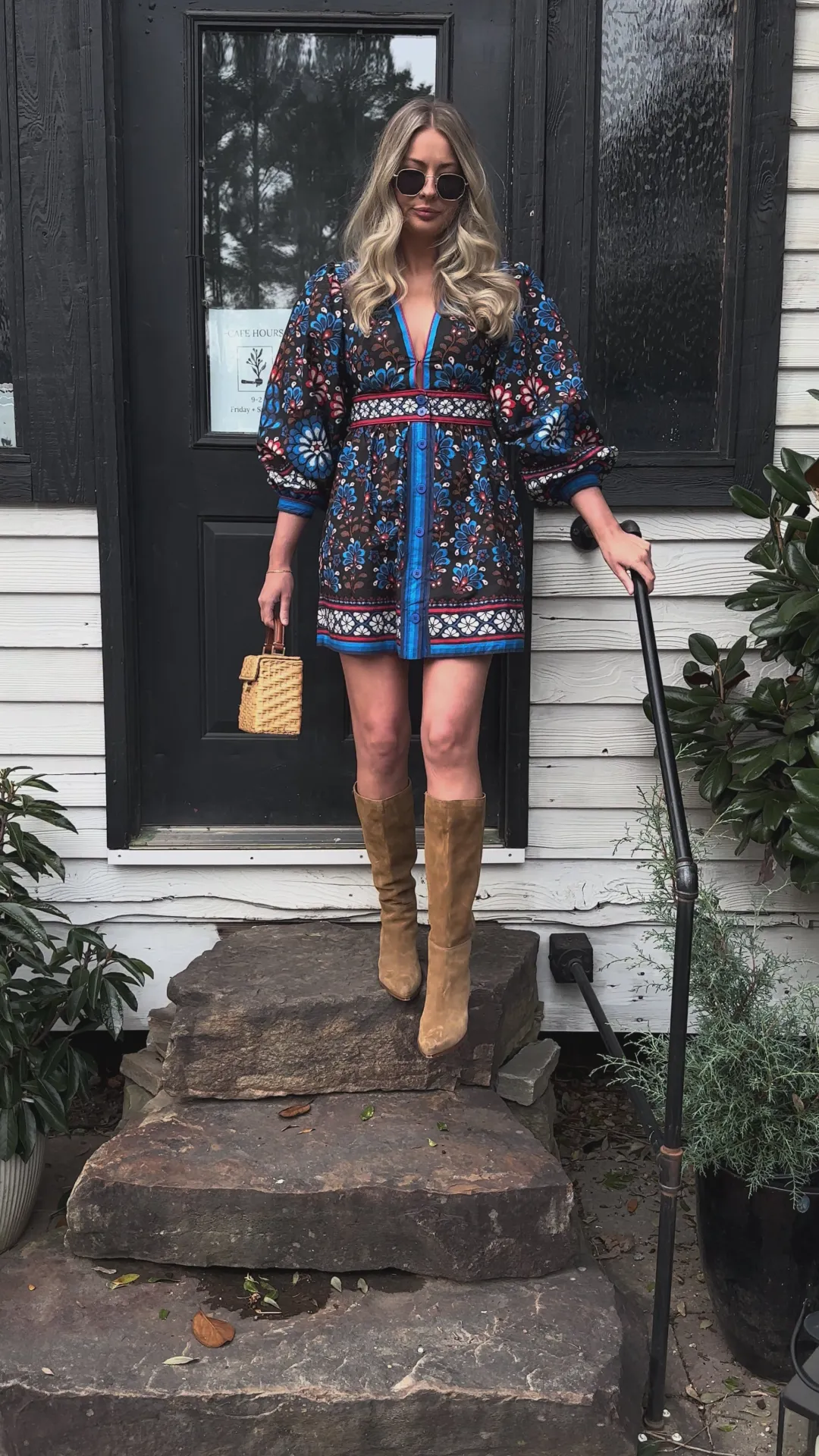 Latina Scarf Black Mini Dress