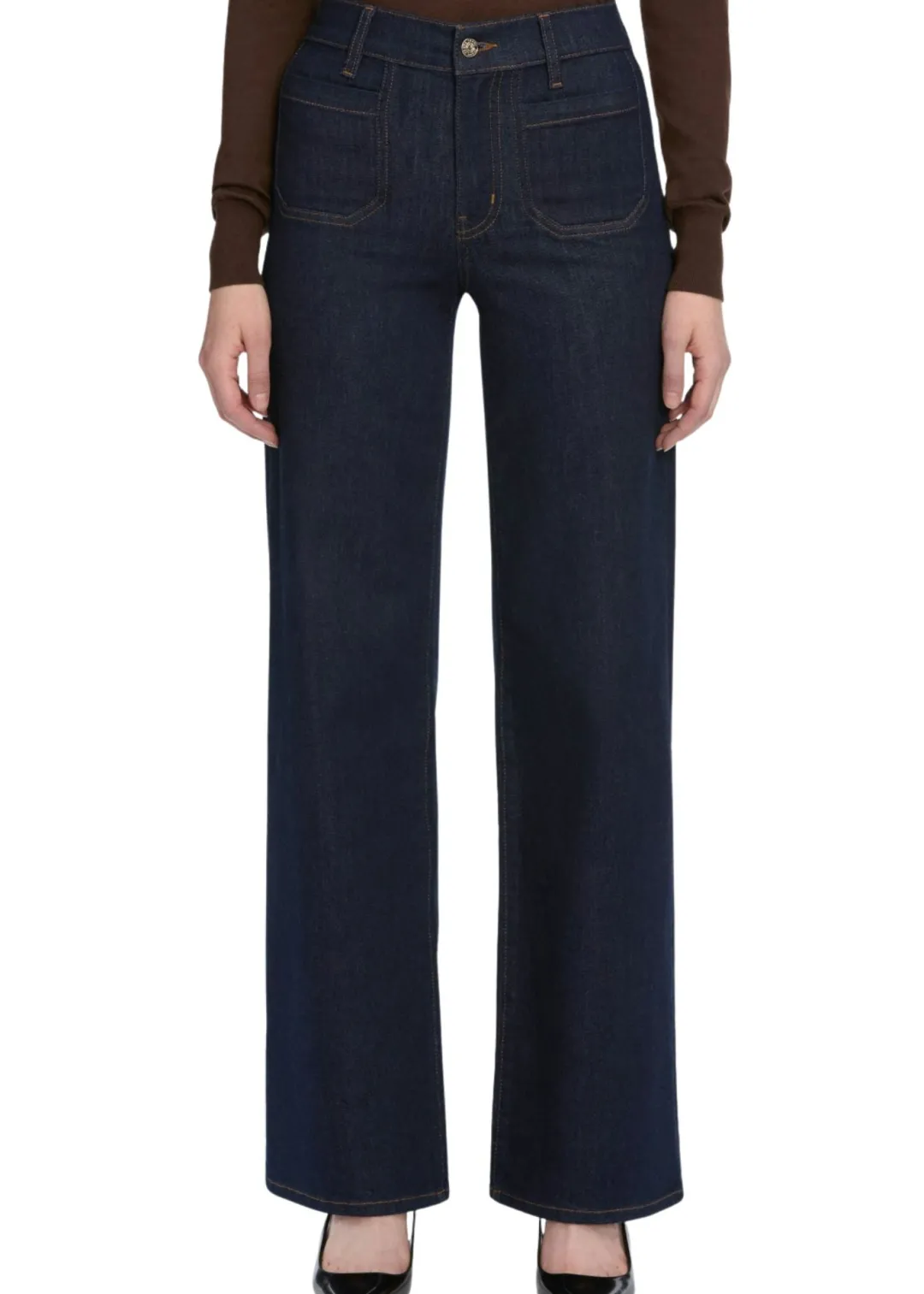 Le Slim Palazzo Modernist Pocket Jeans