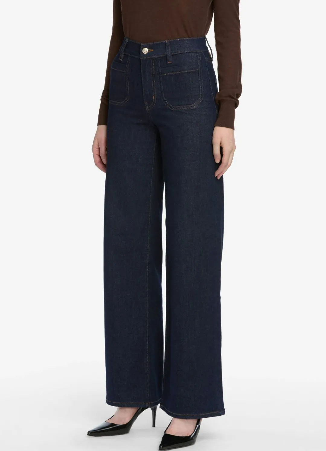 Le Slim Palazzo Modernist Pocket Jeans