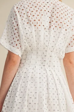Leighton Eyelet Shirt Dress