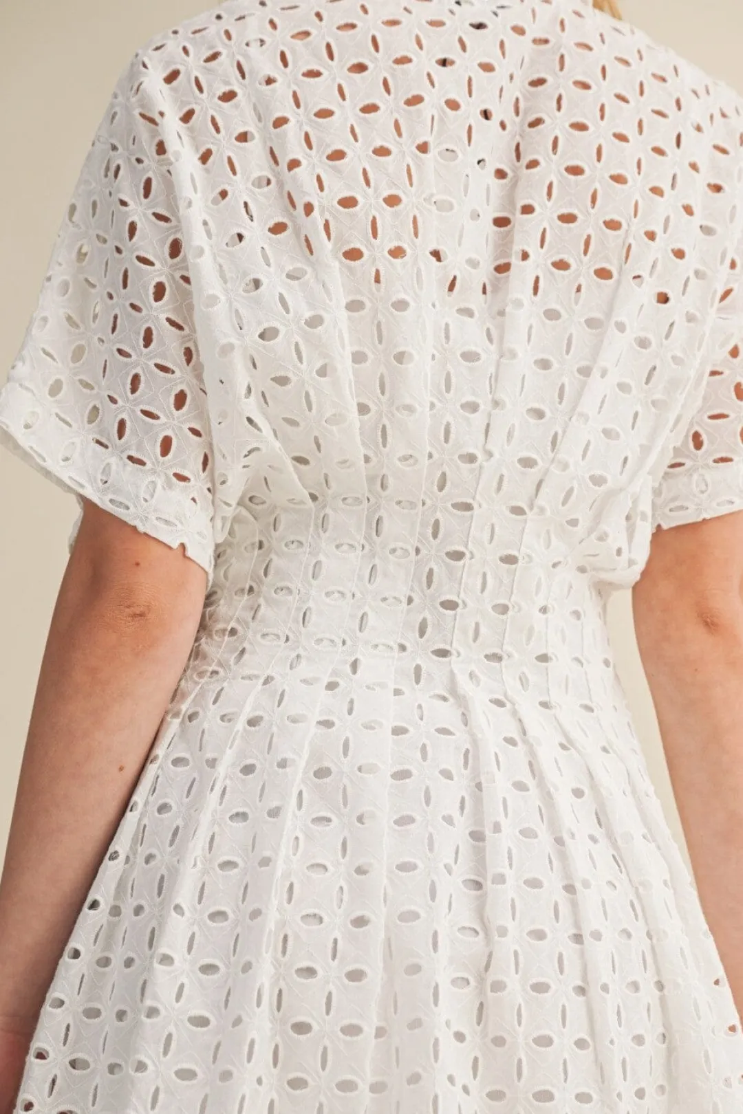 Leighton Eyelet Shirt Dress