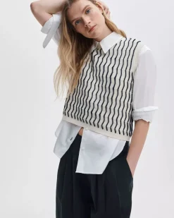 Leslie Stripe Vest