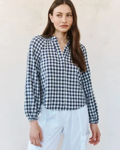 Long Sleeve Shirred Raglan Shirt