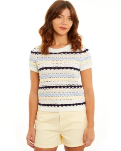 Lumi Stitch Cap Sleeve Crew