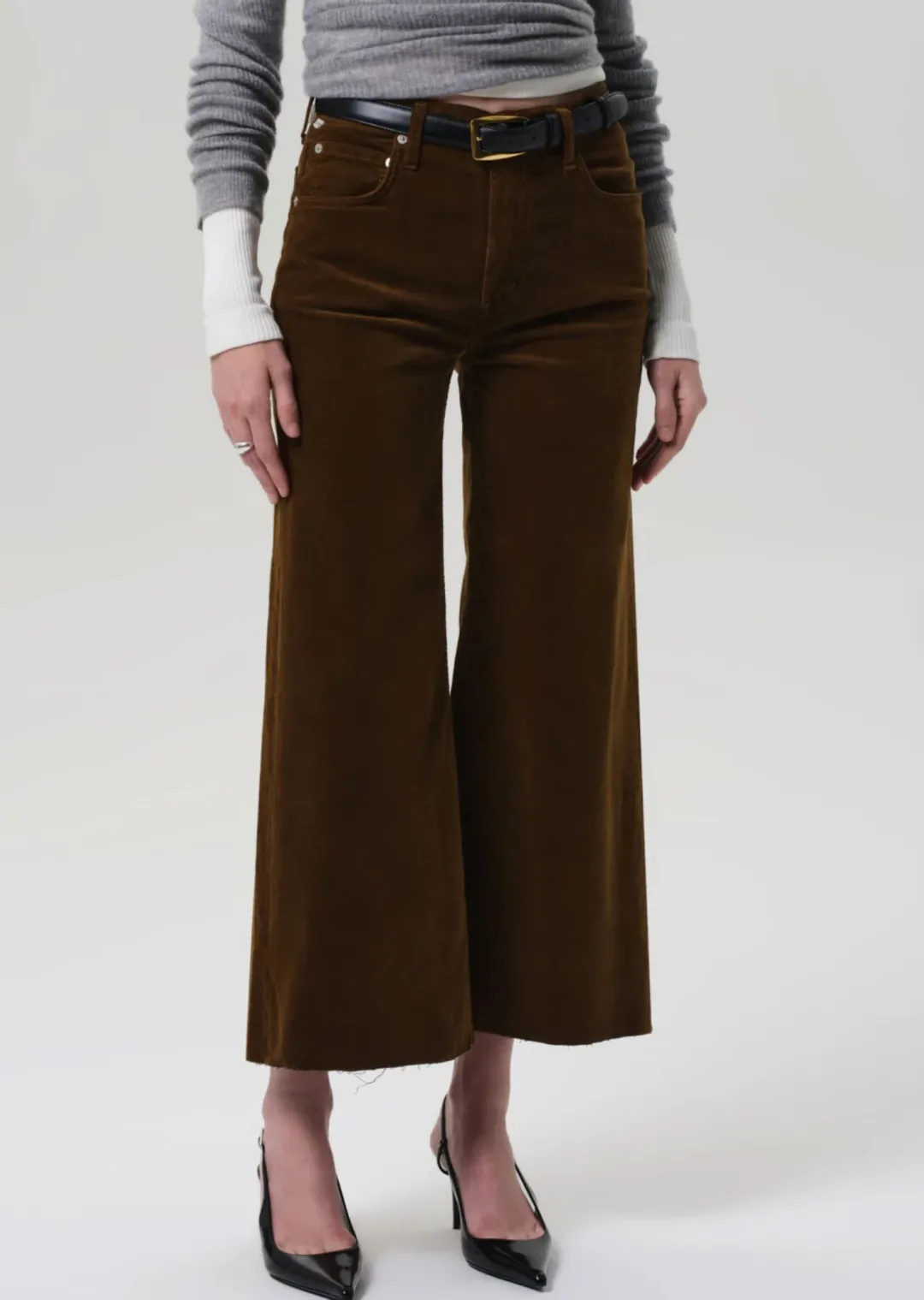 Lyra Wide Leg Crop Corduroy