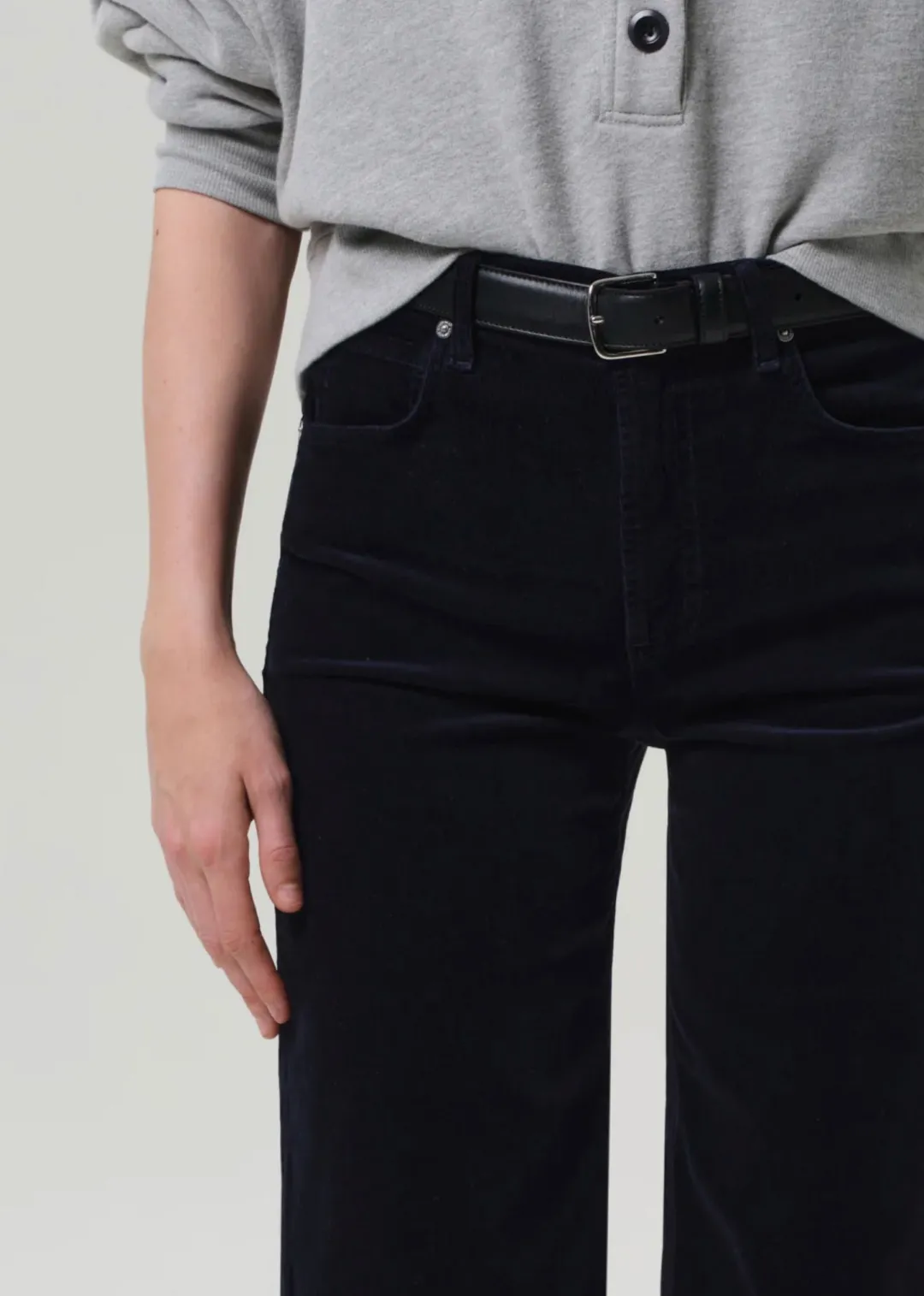 Lyra Wide Leg Crop Corduroy Jeans