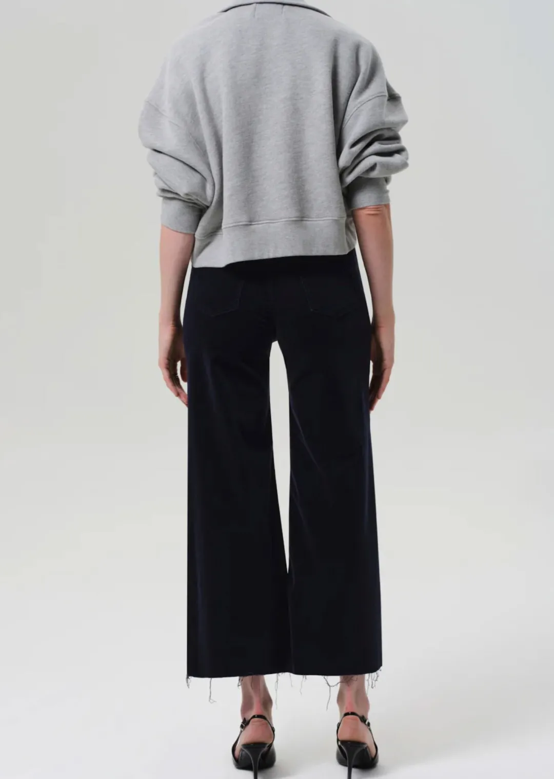 Lyra Wide Leg Crop Corduroy Jeans