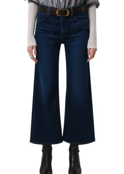 Lyra Wide Leg Crop Jeans in Dakota