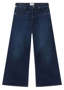 Lyra Wide Leg Crop Jeans in Dakota