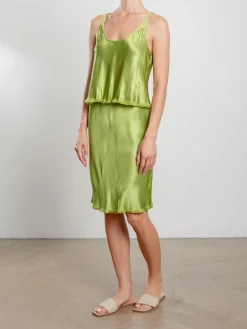 Maggie Tank In Vintage Satin