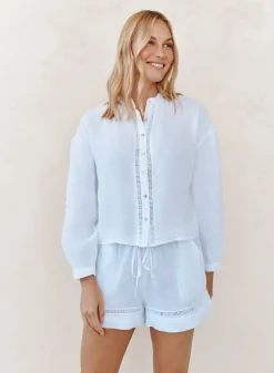 Mandarin Collar Button Down