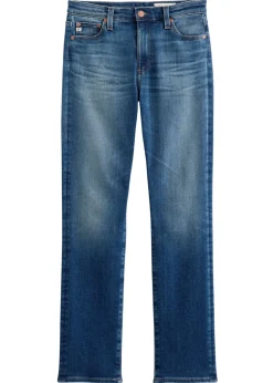 Mari Mid Rise Slim Straight Jeans