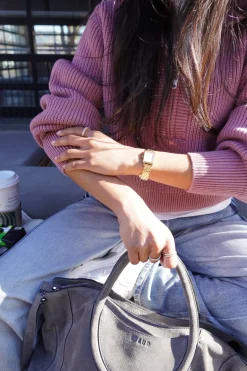 Maura Half Zip Rib Knit