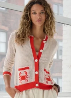 Mesh Cardigan With Crab Pocket