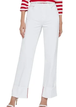 Miley Ultra High Rise Wide Leg Cuff Jeans