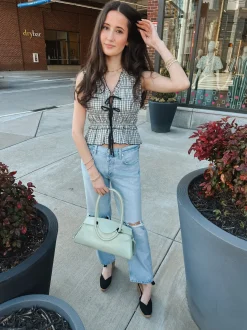 Neve Low Slung Relaxed Jeans in Pagoda