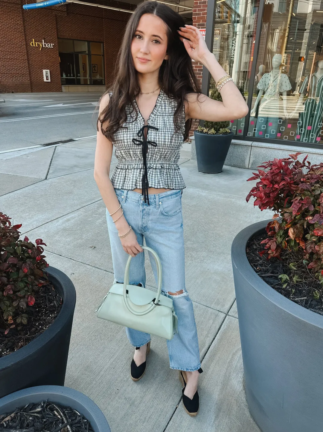 Neve Low Slung Relaxed Jeans in Pagoda