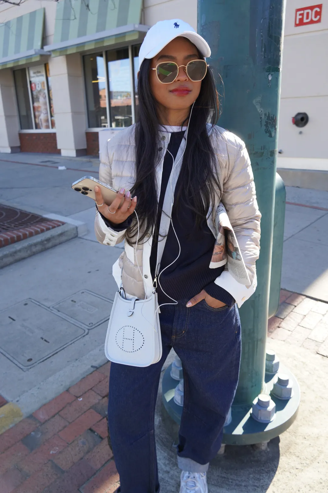 Nylon Short Collarless Jacket