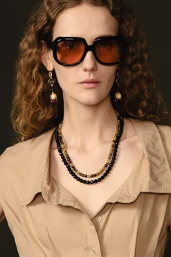 Onyx Green Garnet Necklace