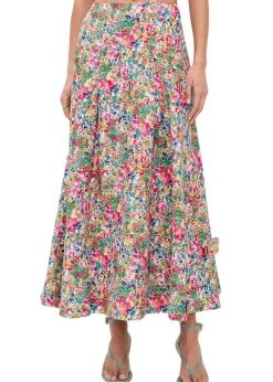 Peasant Floral Maxi Skirt