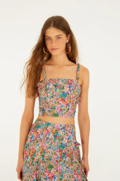 Peasant Floral Maxi Skirt