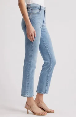 Pencil Crop Jeans in Lark