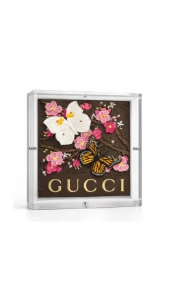 Petite Cherry Blossom 5"x5" Brown