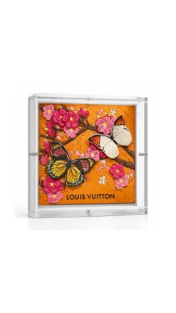 Petite Cherry Blossoms 5"x5" Orange