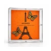 Petite Eiffel Tower 5"x5" Orange
