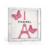 Petite Eiffel Tower 5"x5" Pink