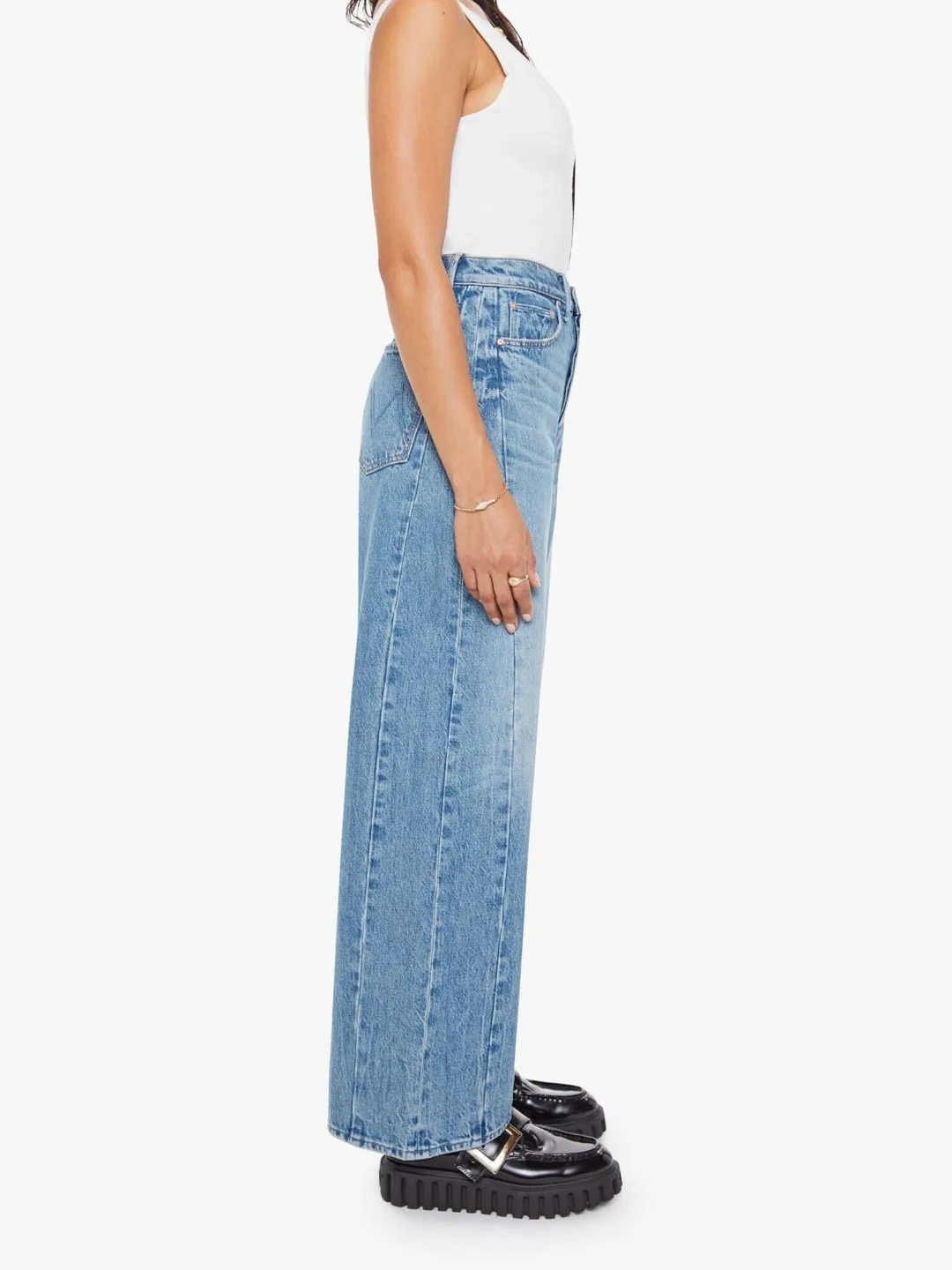 PETITES The Lil' Pipe Dream Button Sneak Jeans