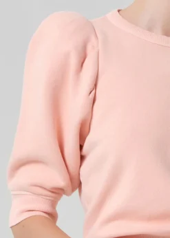 Pleated Short Sleeve Crew