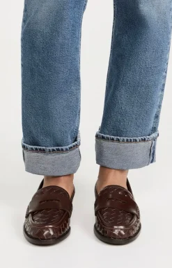 Rachel Woven Leather Loafer